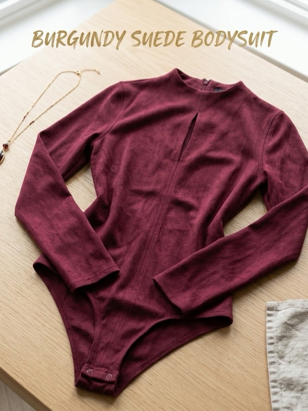MINKPINK Suede Bodysuit – Size M, New With Tags